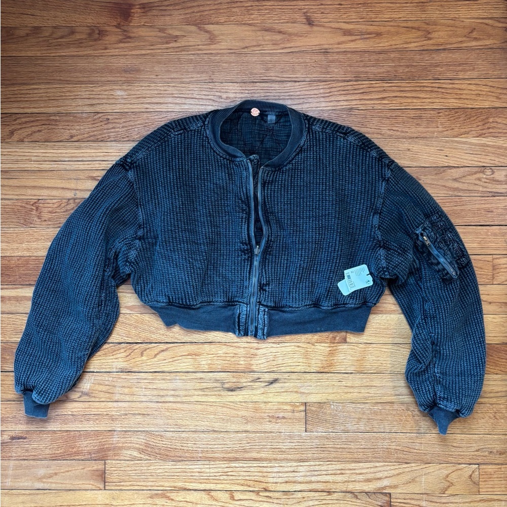 Reversible Cropped Bomber Jacket
